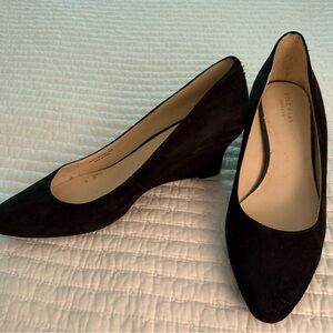 Cole Haan Black Wedge Shoes Classic Design